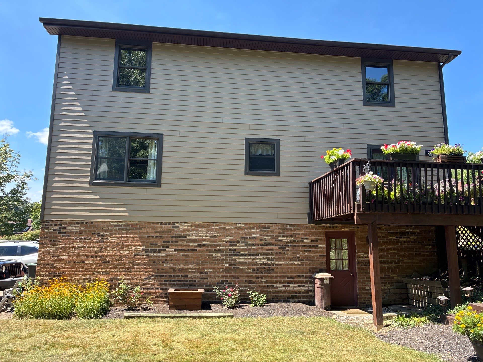 Full House James Hardie Lap Siding and Trim Renovation With Modern Dark Trim In Wexford / Mars PA by Ideal Siding Pittsburgh