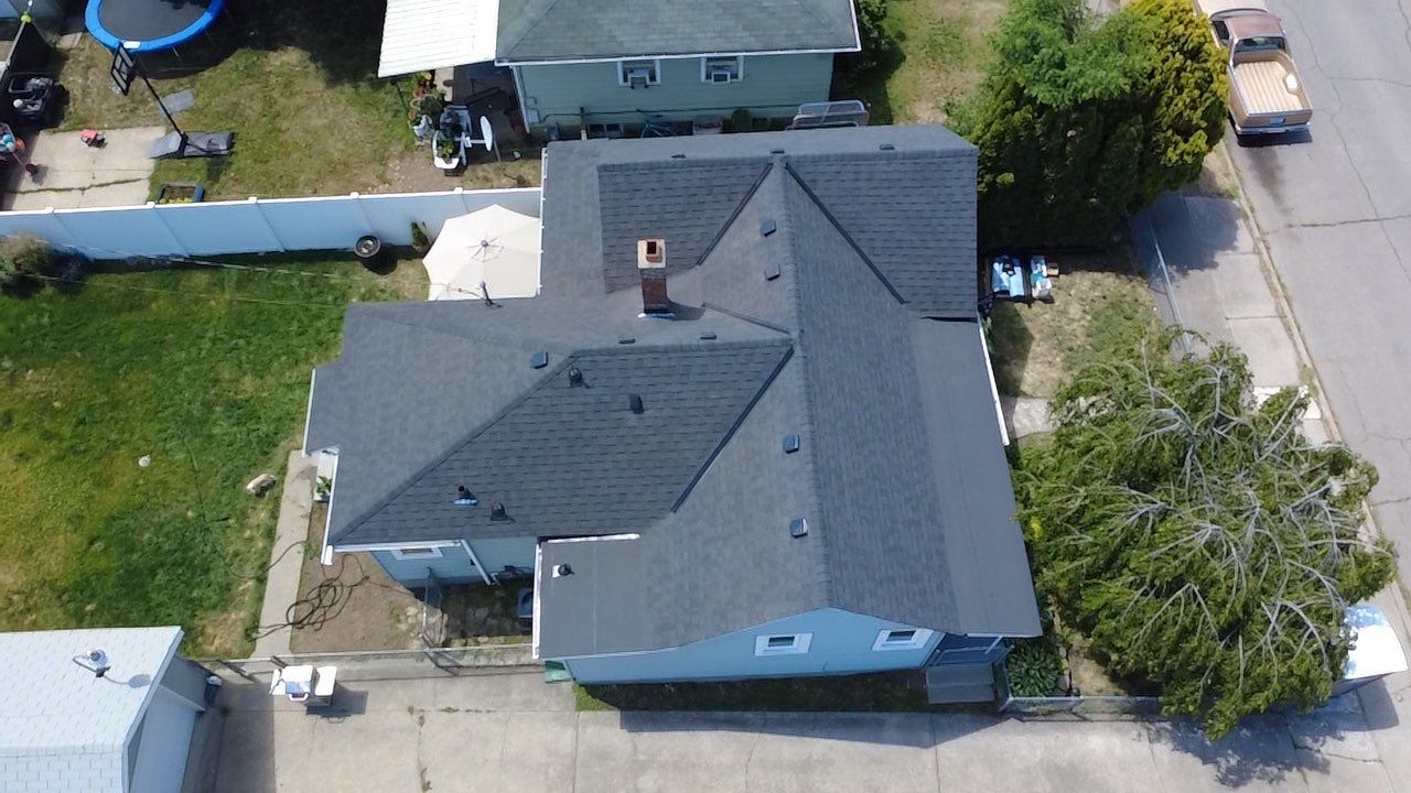 Residential Roof Replacement and Decking Repair in E Courtland Ave Spokane WA 99207 The Cascade System - Certainteed Landmark® Shingle - Moire Black by Alpine Roofing