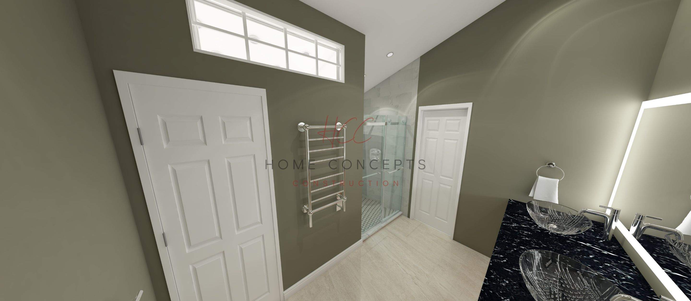 Bathroom Remodel using Tile by Home Concepts Construction