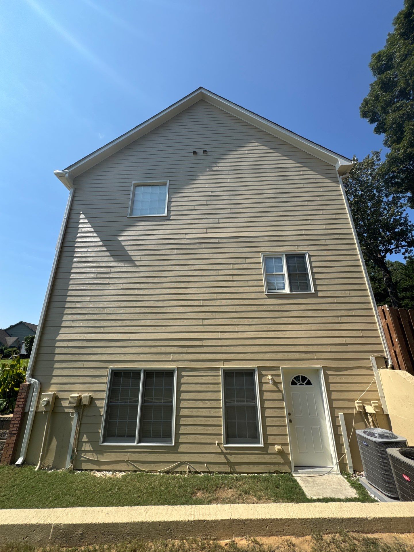 Complete Exterior House Painting and Deck Staining in Lawrenceville by Swift Home Renovations