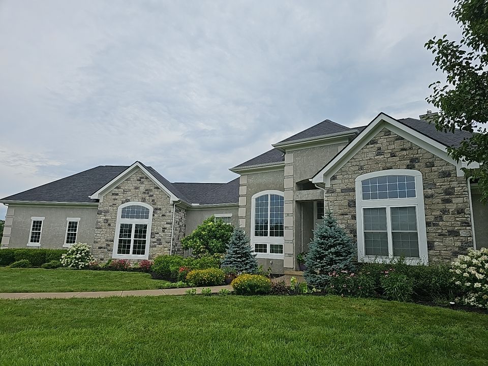 Residential Roofing Installation using Atlas Pinnacle Black Shingles by 614 Exteriors