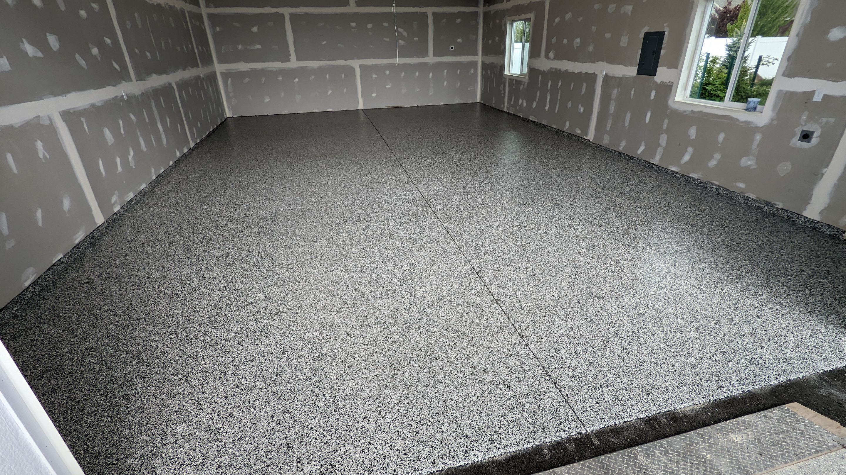 Garage Transformation using Domino by Croc Coatings, LLC