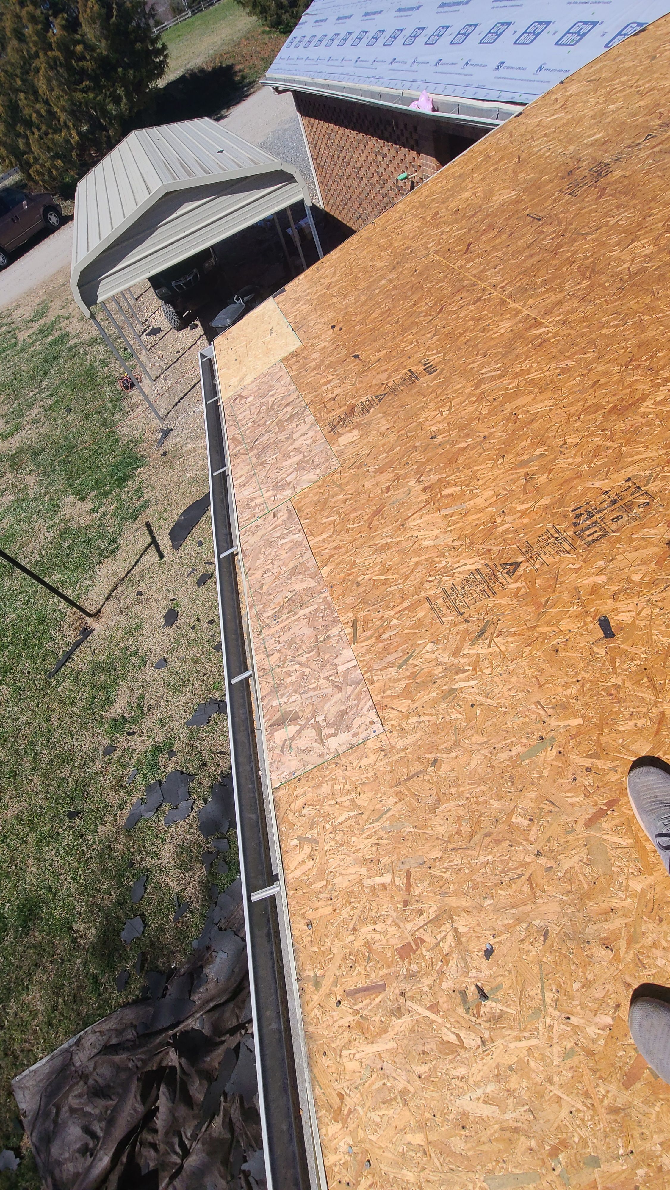 Farm roof job by BROCK BUILDERS 