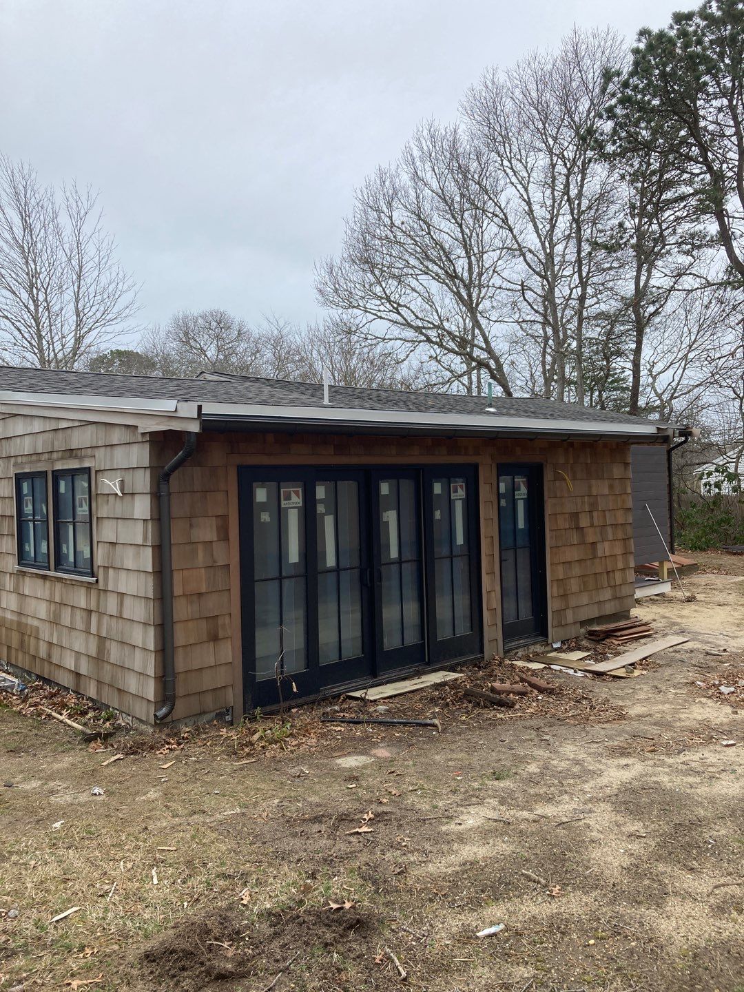 Gutter Installation using 6" Half Round Aluminum Gutter in Falmouth by Gutter Pro Enterprises