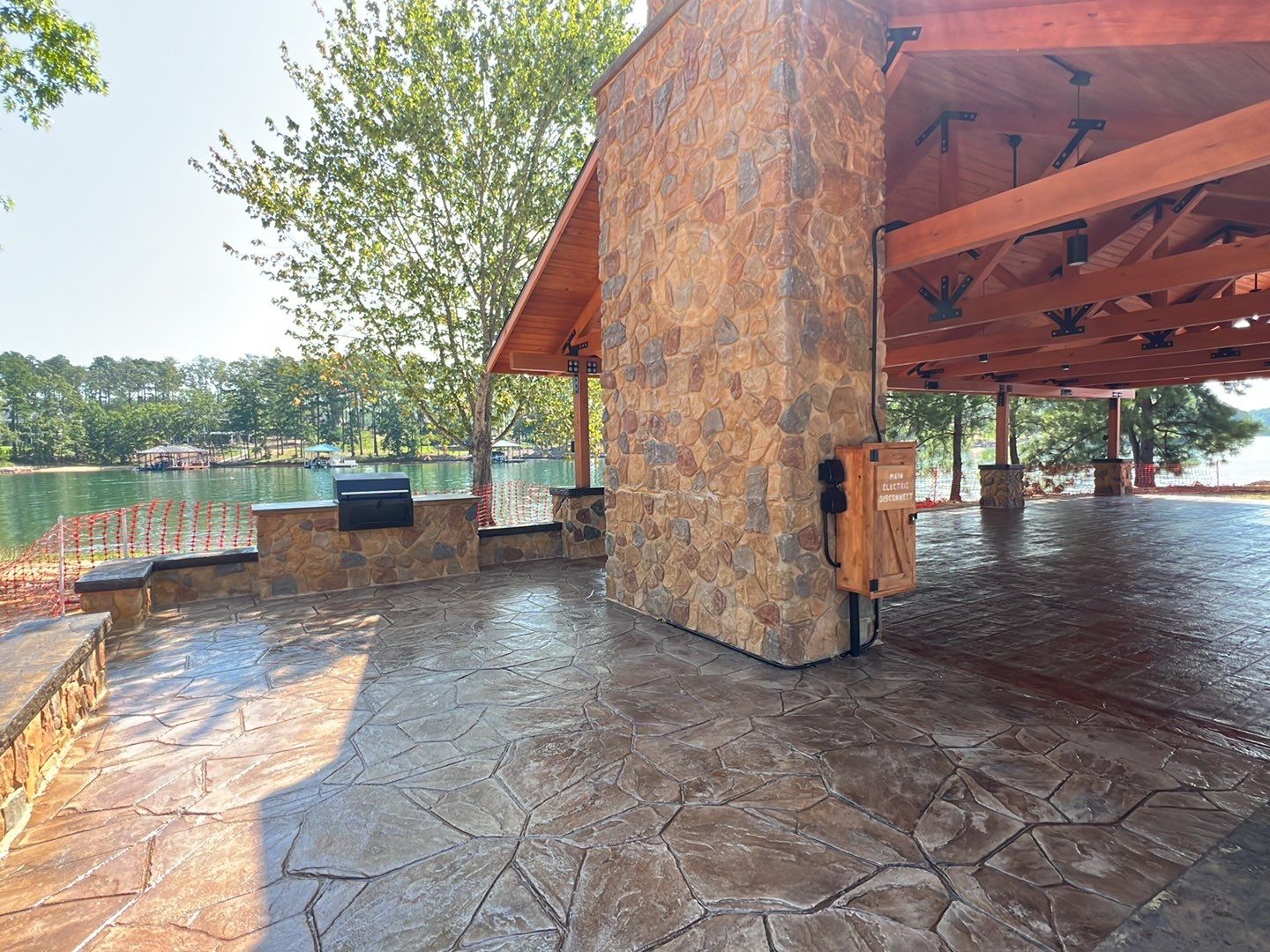 Stamped Concrete Pavilion Slab by Xtreme Concrete Services