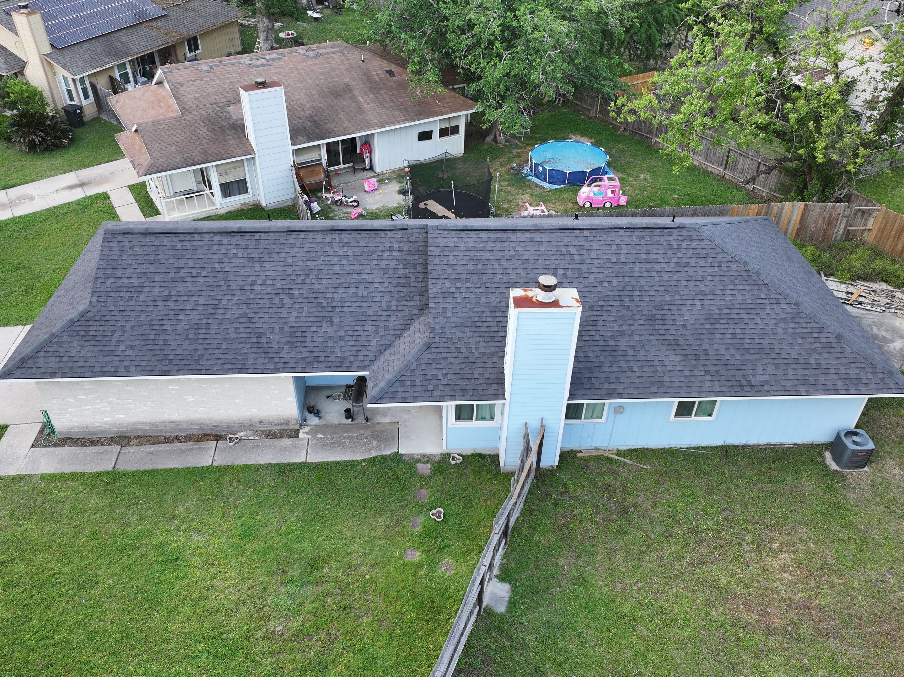 Residential Roofing Installation using CertainTeed Landmark Shingles by Abbott Roofing Company