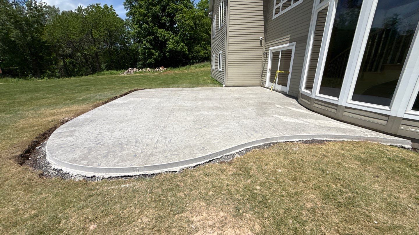 Oxford Slate Stamp Patio by NG Masonry & Construction LLC