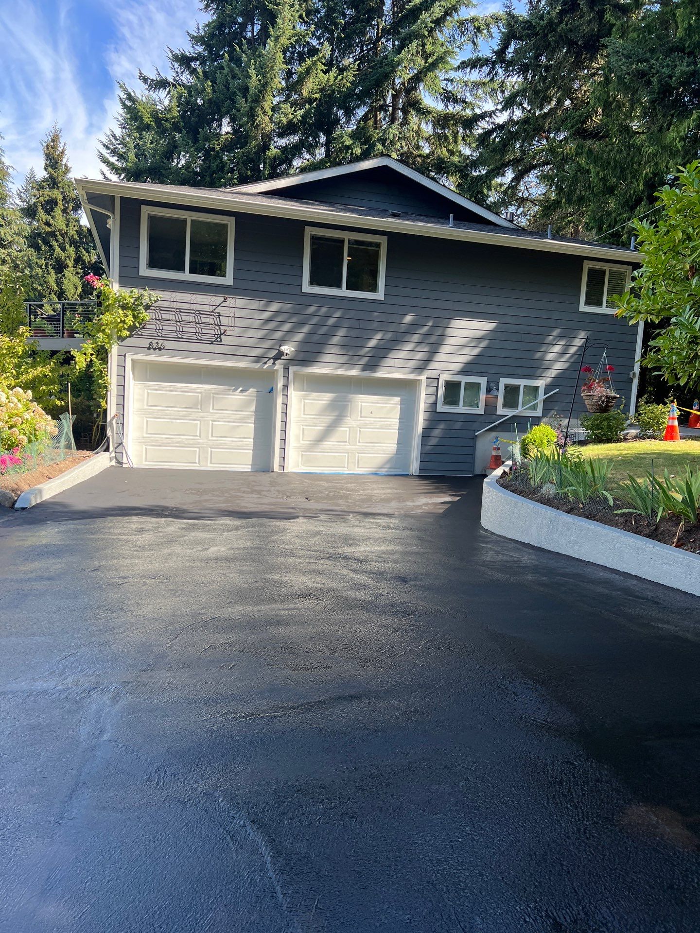 Epoxy Stairs & Sealcoat Driveway Application by Jireh Asphalt & Concrete Inc 