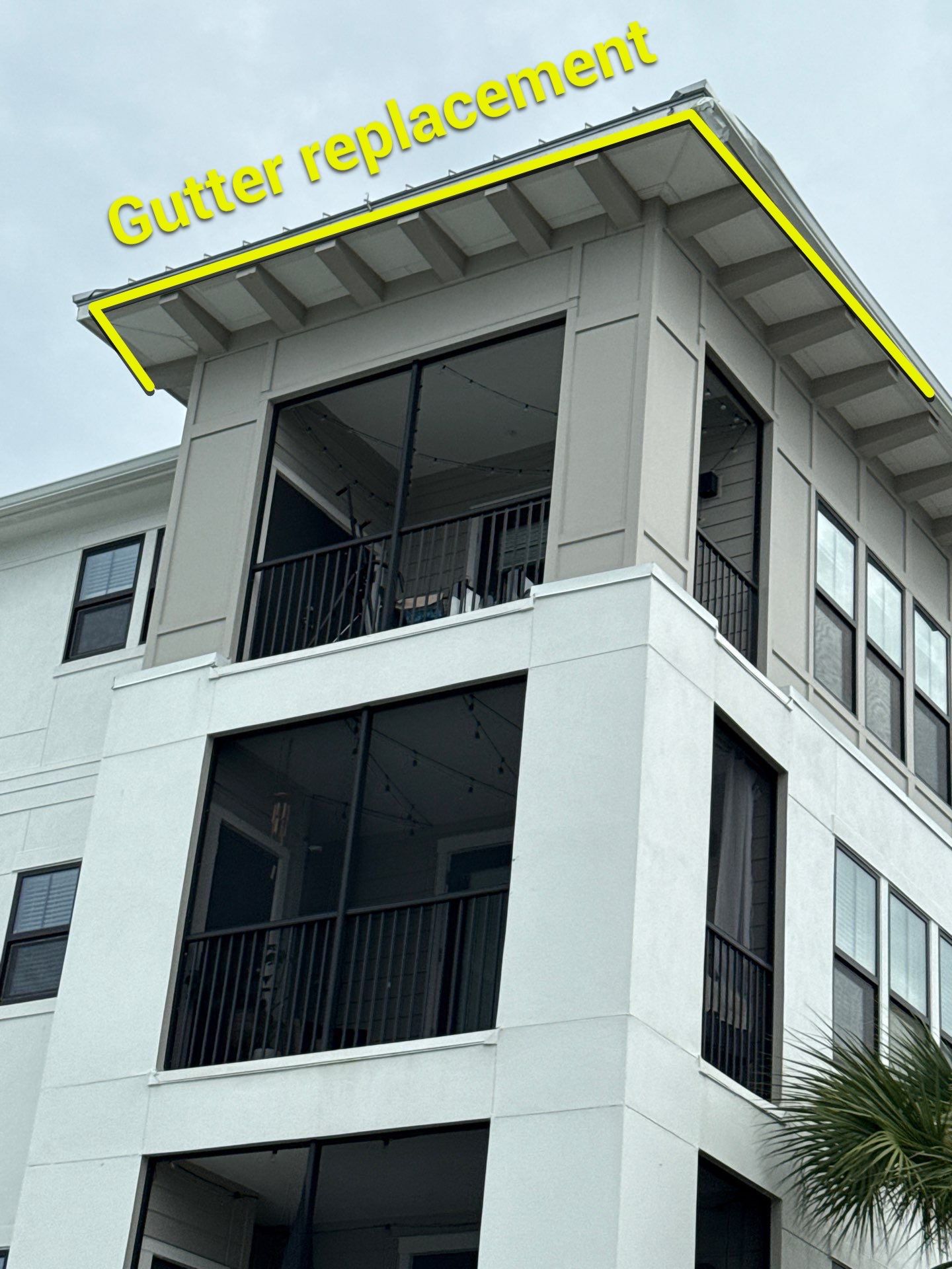 Replace gutter using gutter installation in Bradenton FL by Gutter Professors