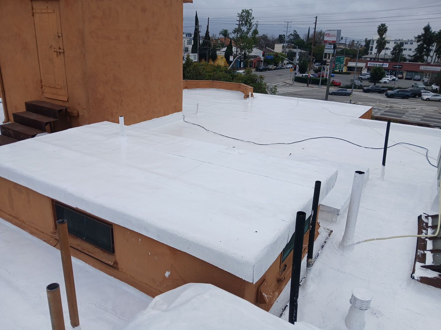 Silicone Coating Project in North Hollywood by Hull Brothers Roofing