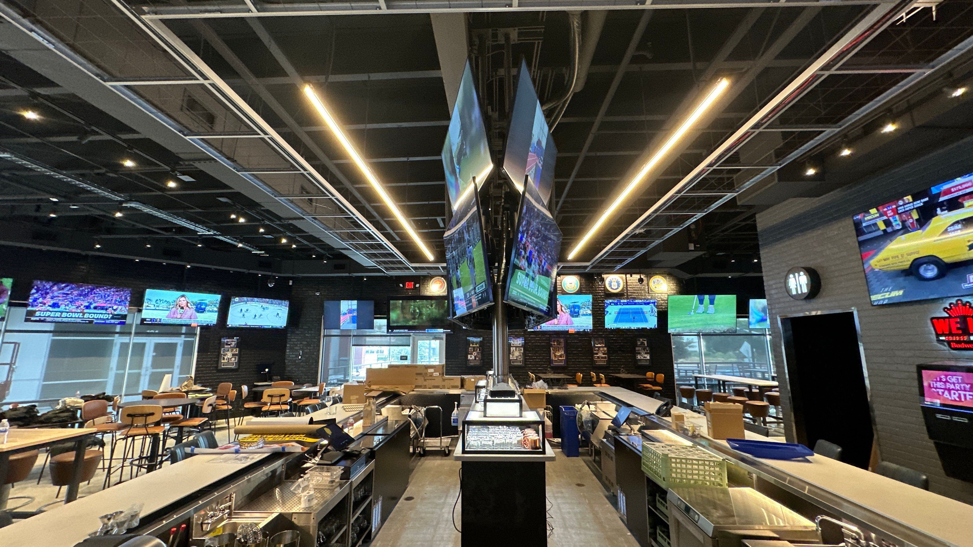 Large Sports bar install by AVSi