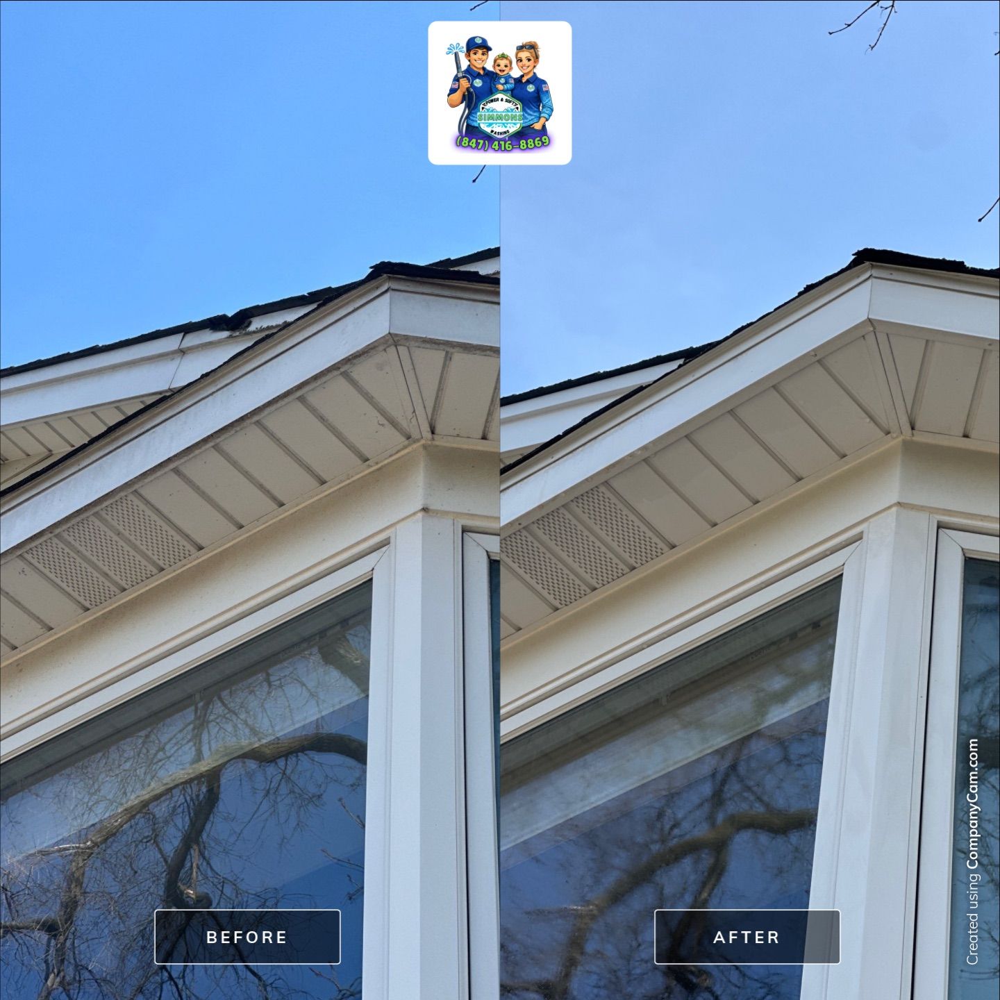 Project in Glenview by Simmons Power & Soft Washing