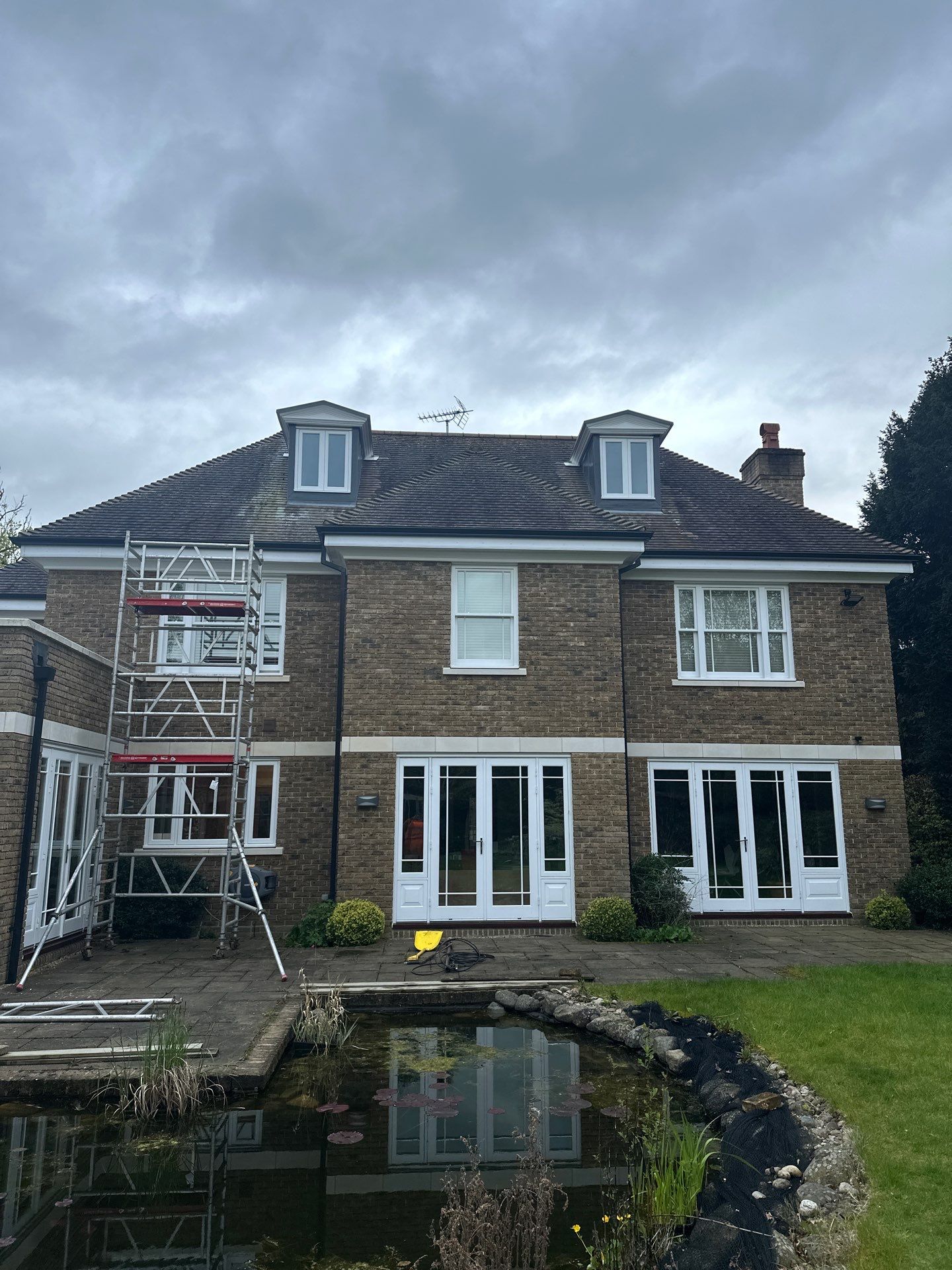 Roof Clean  - Moss Removal - Gutter Clean using Honda 15lpm Low Pressure Washing Machine by Ges Exterior Cleaning ltd