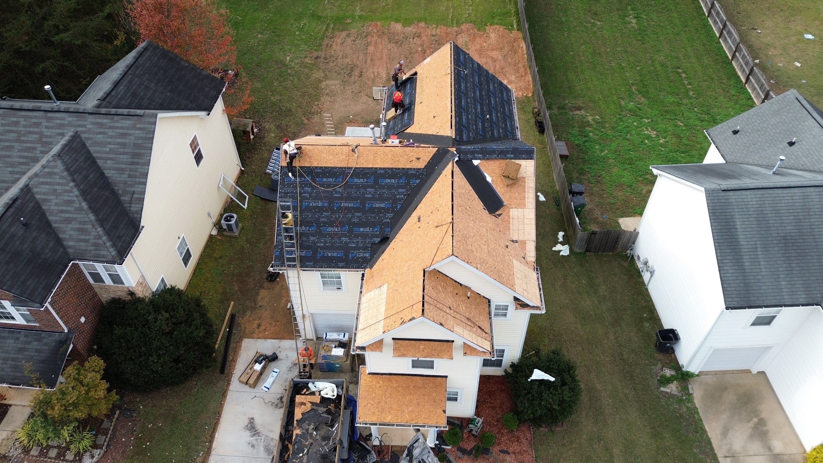 Roof replacement by wind damage by Just Brilliant Restoration JBR