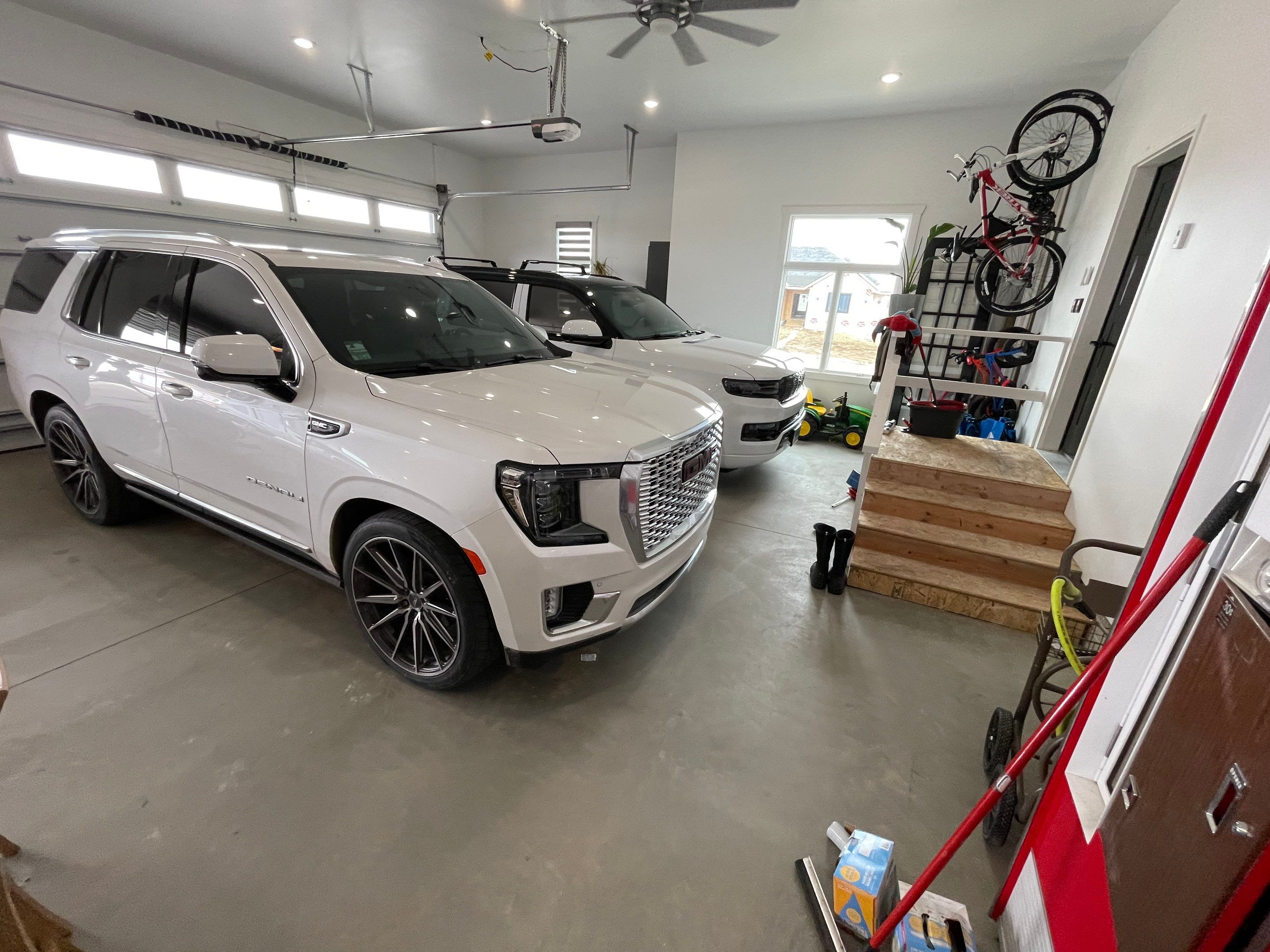 Gravel Flake Garage Floor Coating in Yankton by Select Painting, Coatings & Garage Cabinets