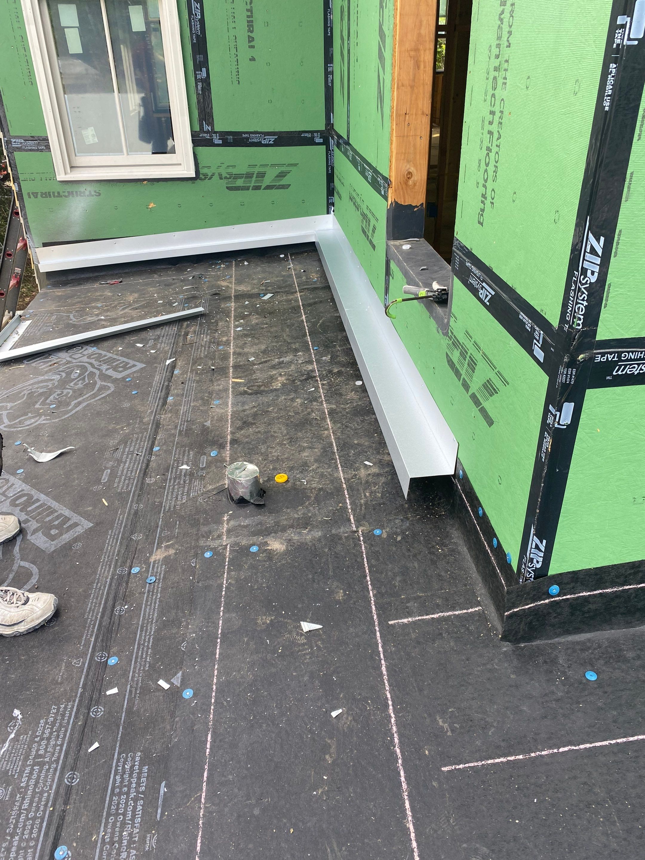 Residential Metal Roof Installation using McElroy Metal by Premier Roofing and Contracting