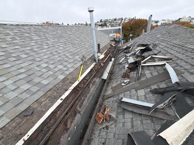 Before: roof condition prior to Alpha Eagle Roofing's work in San Francisco, CA