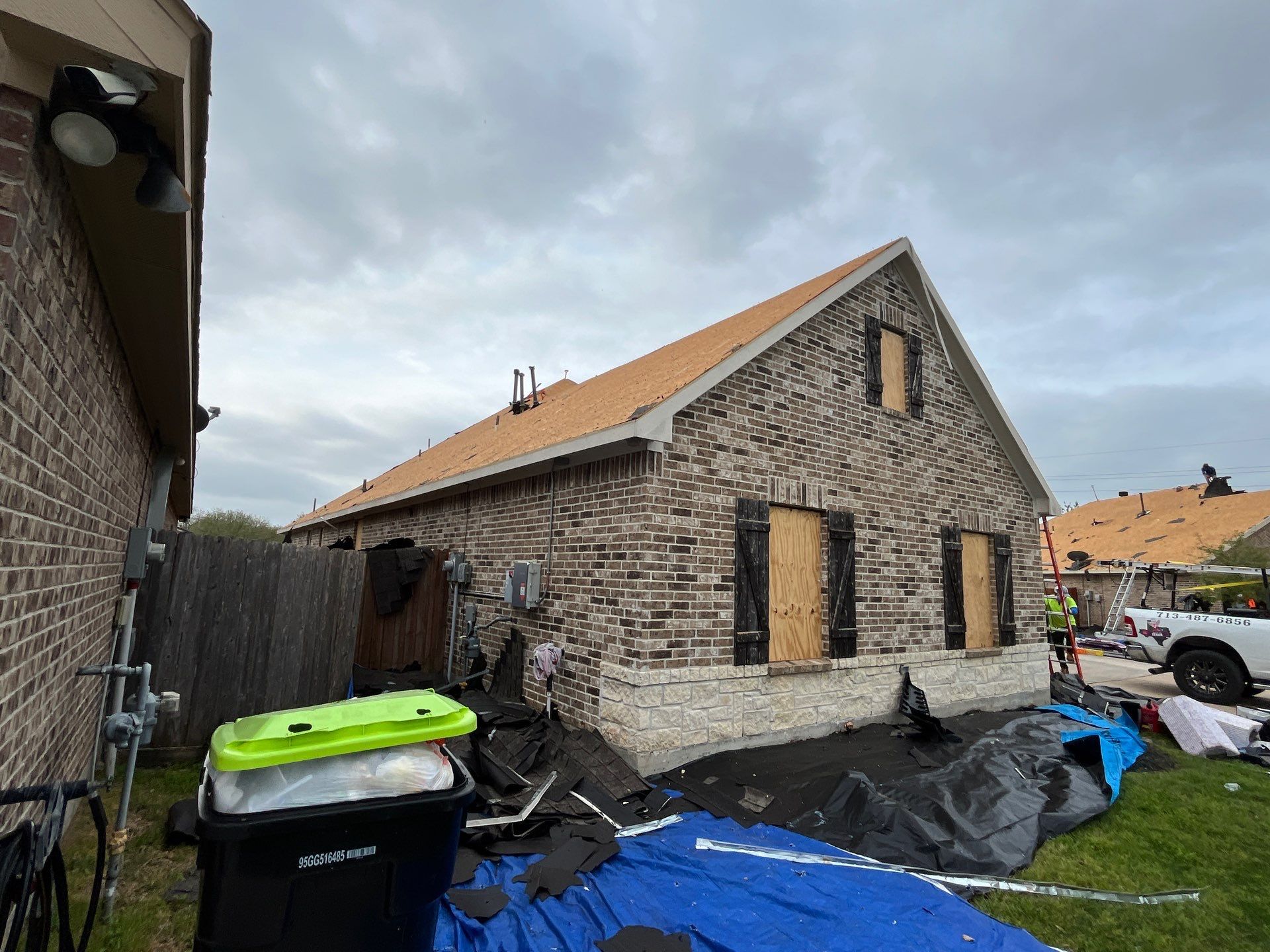 Hail Damage using Owen's Corning Duration (Lifetime) Shingles by Roof Repair Company