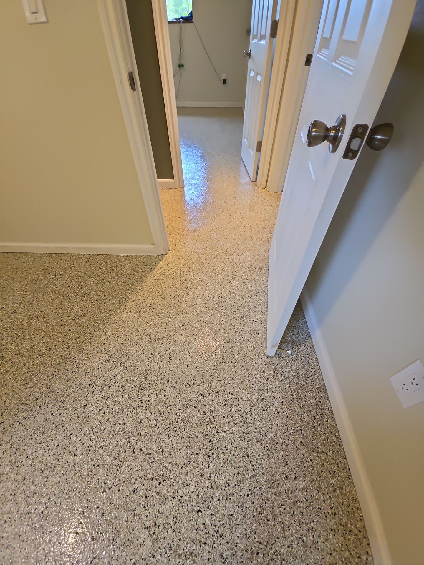 Basement Transformation using Driftwood by Croc Coatings, LLC