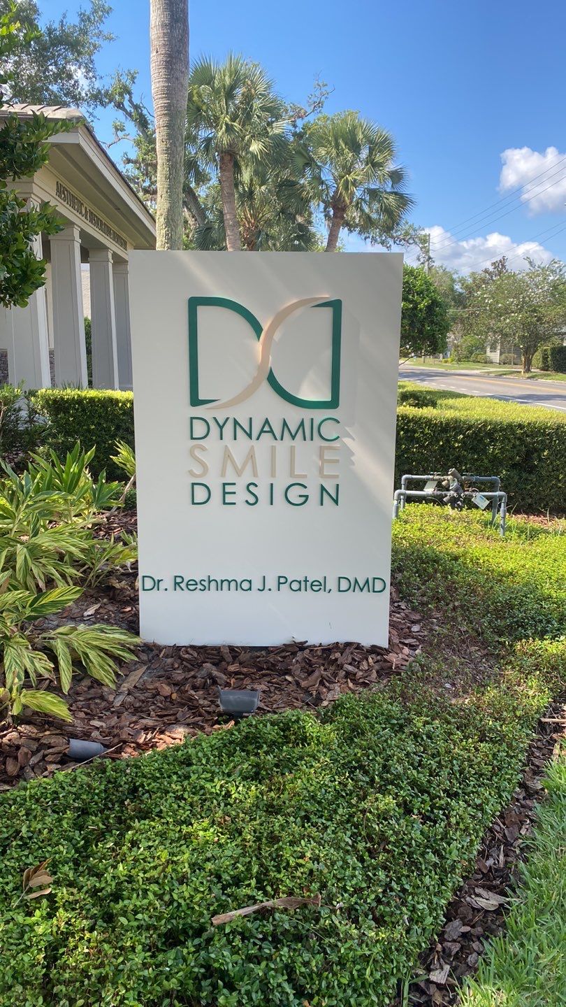 Monument Sign for Dynamic Smile Design by SignCrafters