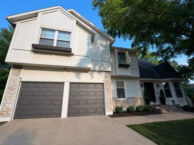 Shoji White Exterior Painting and Comprehensive Wood Rot Repair in Overland Park