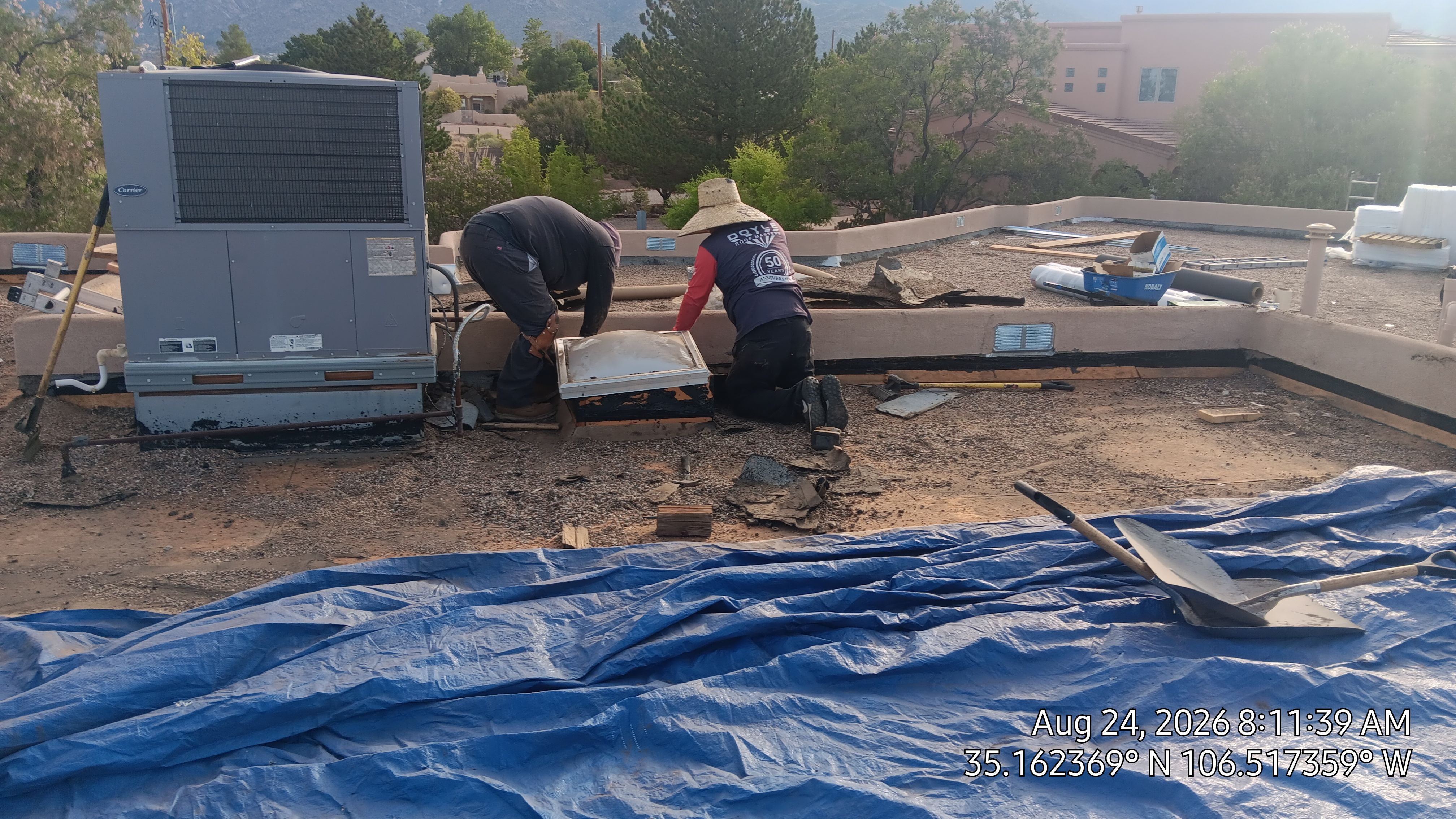 TPO Roof Replacement and Wood Repair in Albuquerque by Doyle Roof Masters Inc