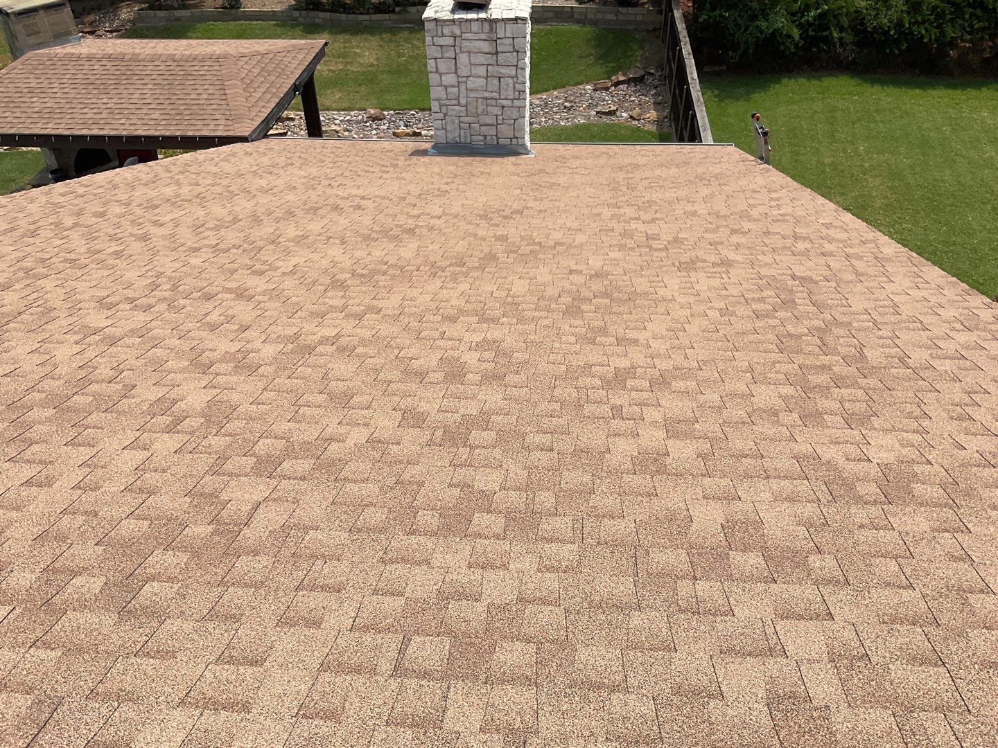 Leak Repair over Master Bedroom and Bathroom by Tex-Line Roofing