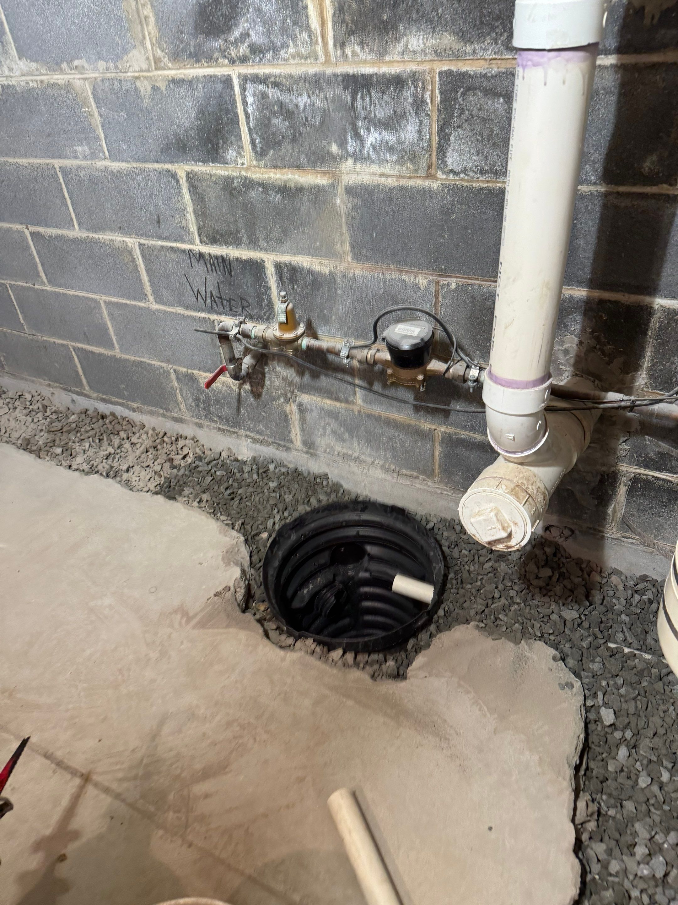 Interior French Drain West Orange, New Jersey by Pure Service Pro, LLC 