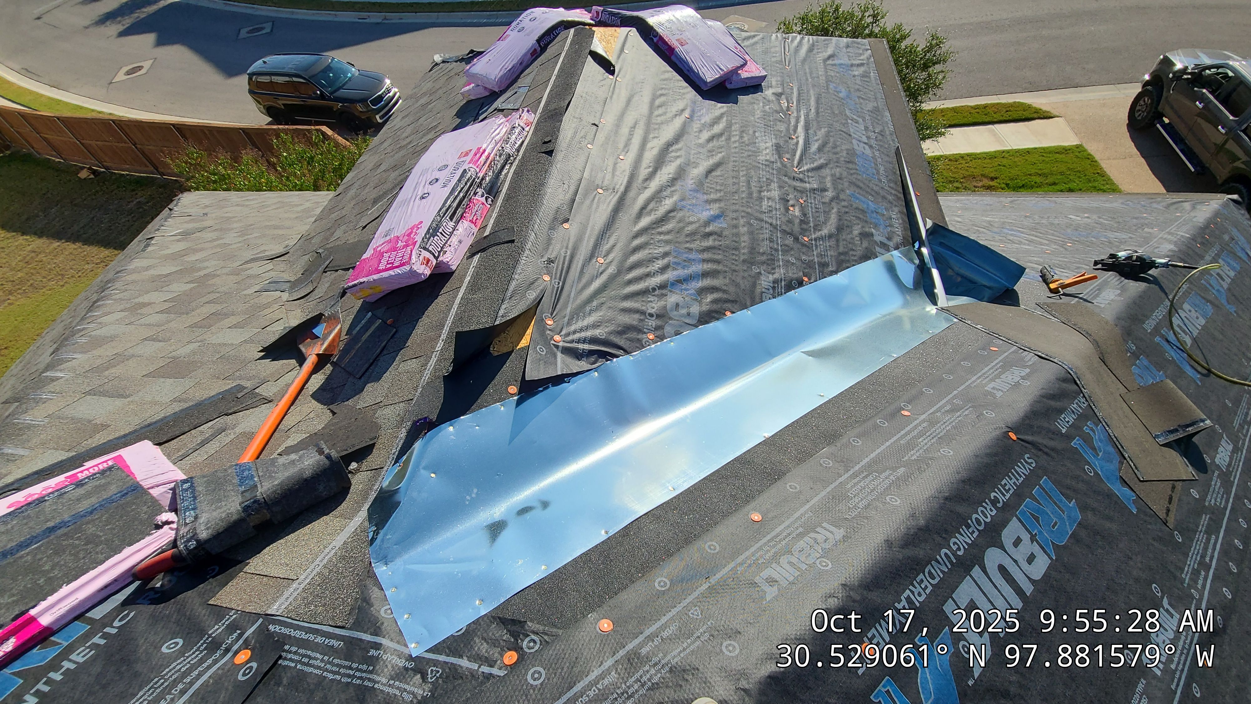 Full Residential Roof Replacement with Architectural Shingles in Leander by Caliber Restoration LLC