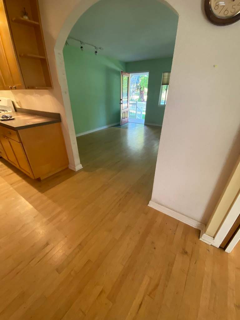 Former Gym Floors Refinished in Newcastle Residential Home by Footprints Floors South Sacramento