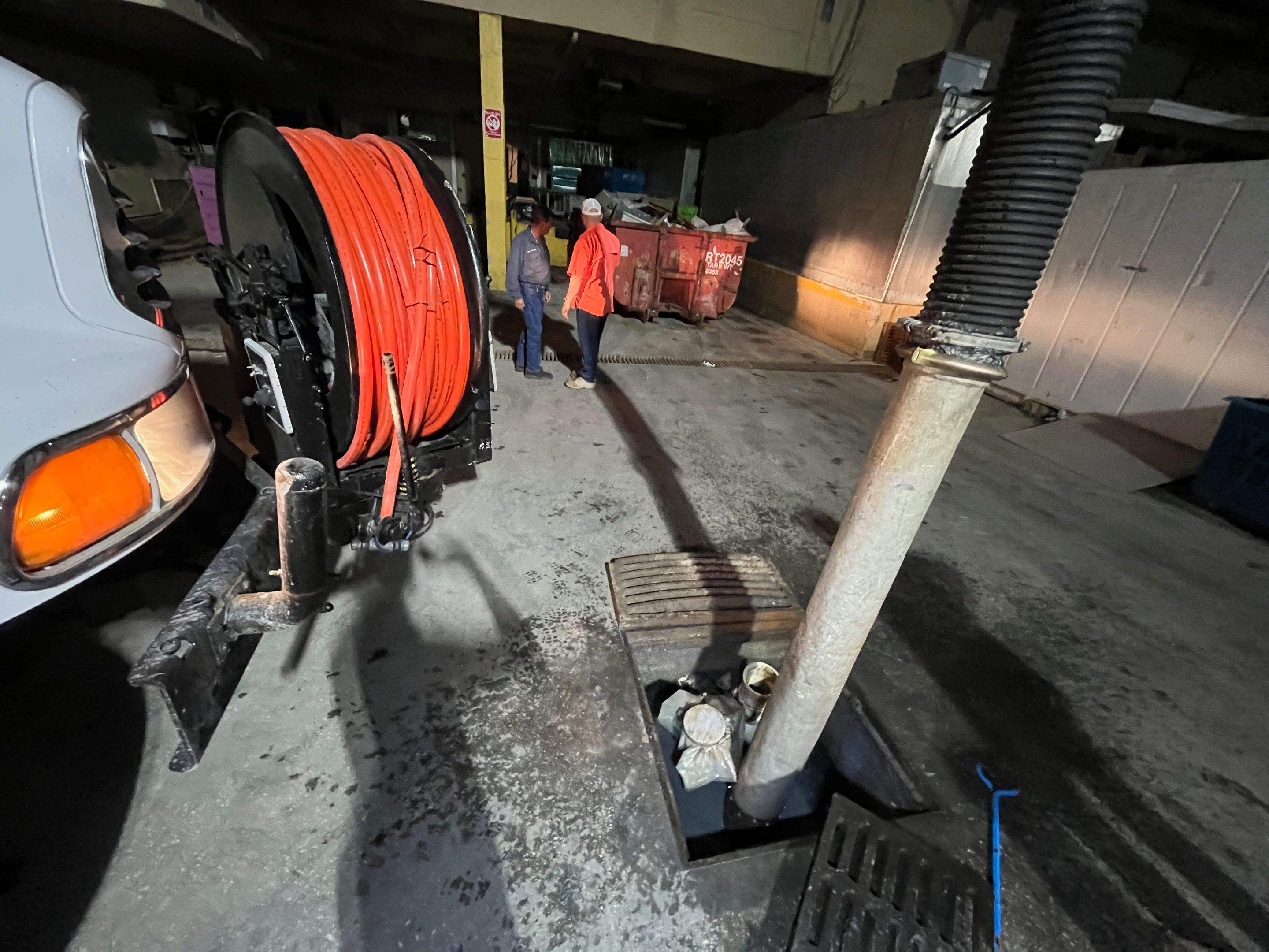 Ritz-Carlton NW Service Area Drain Cleaning by APS Power & Water