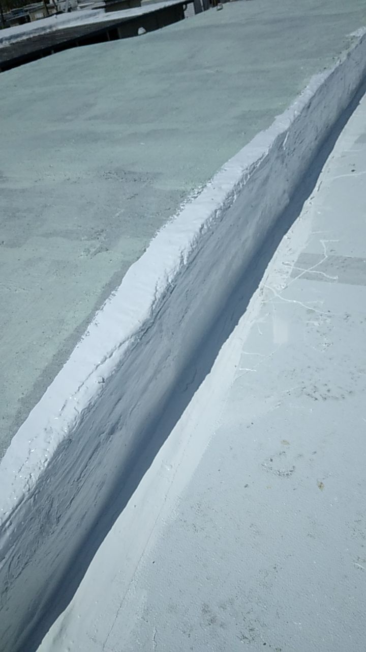 Tropical 924 100% Silicone Roof Coating Repair using Acrylic Resin by Morton Roofing, Inc.