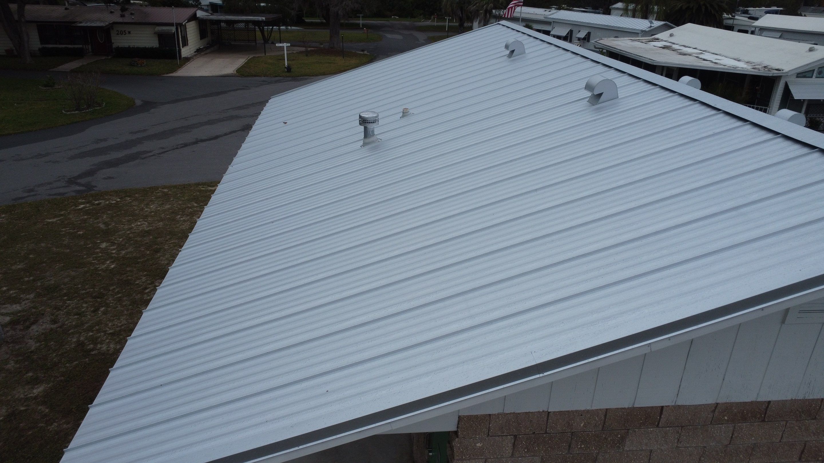 Bright White Standing Seam by Reimagine Roofing