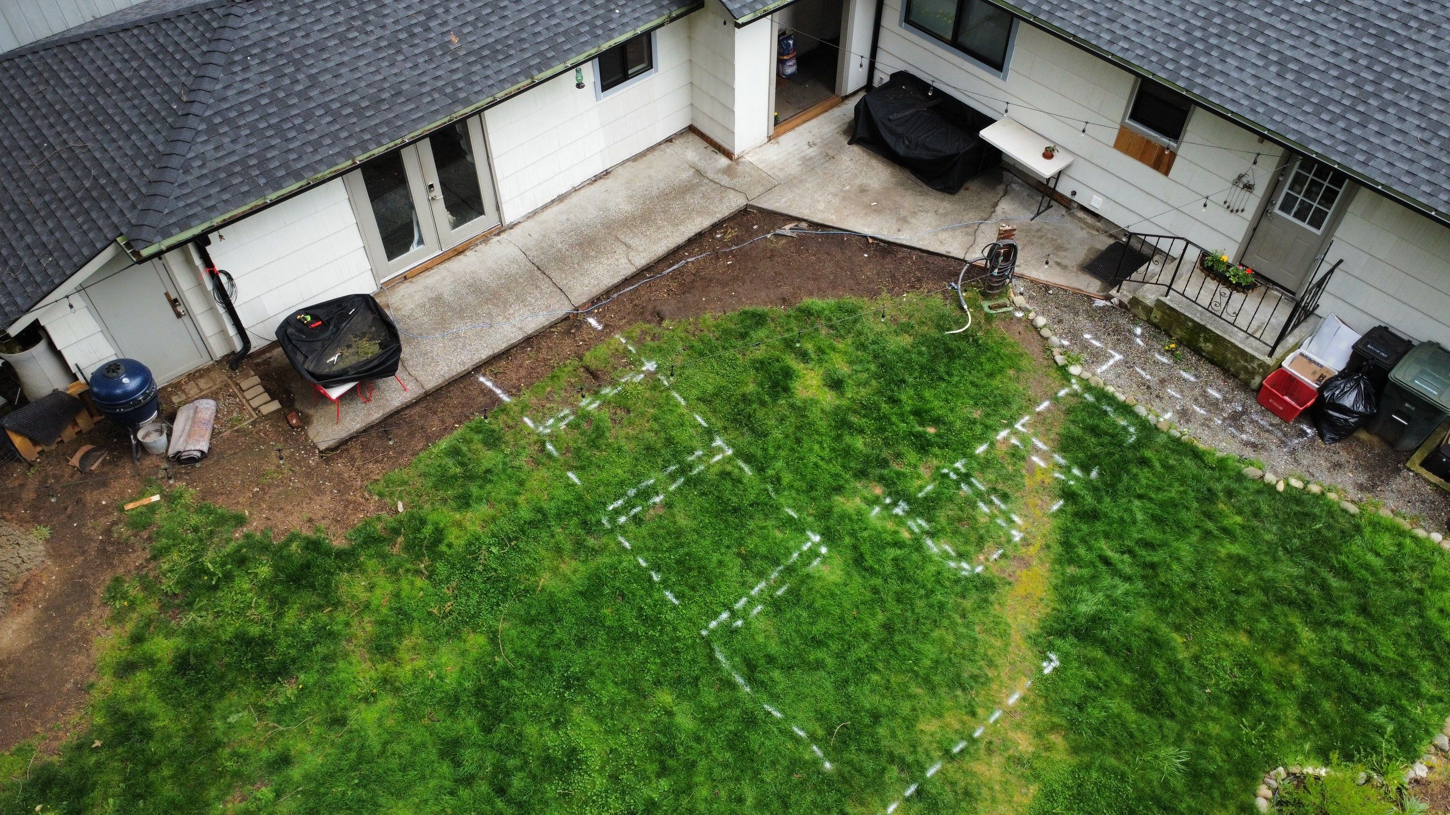 John | Concrete Backyard Walkway by Jireh Asphalt & Concrete Inc 