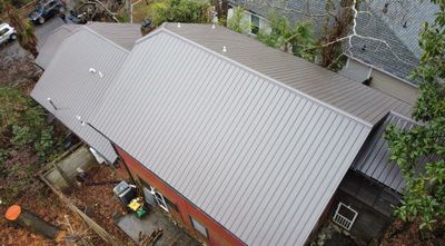 metal roof install