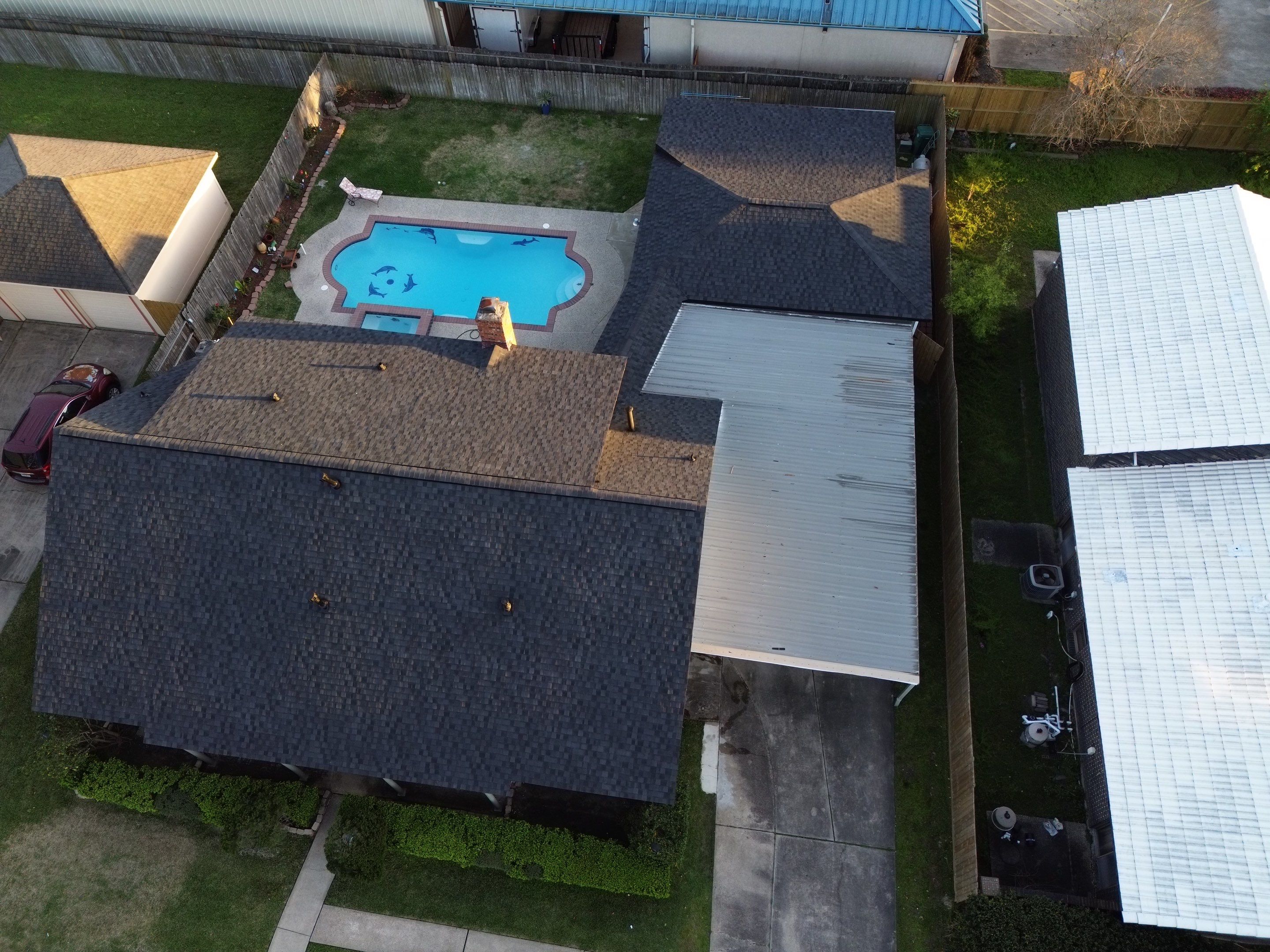 Roof Remplacement using Certainteed Patriot Shadow Black by CAP Roofing and Construction LLC