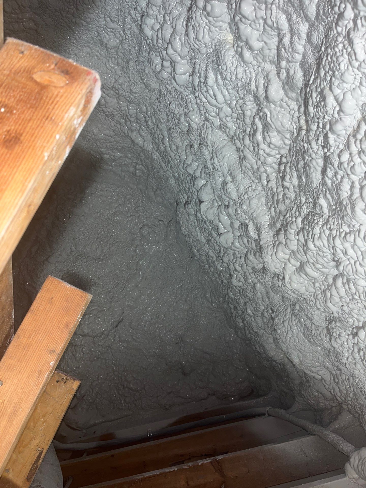 Attic Insulation using open cell spray foam by NYS Foam & Energy