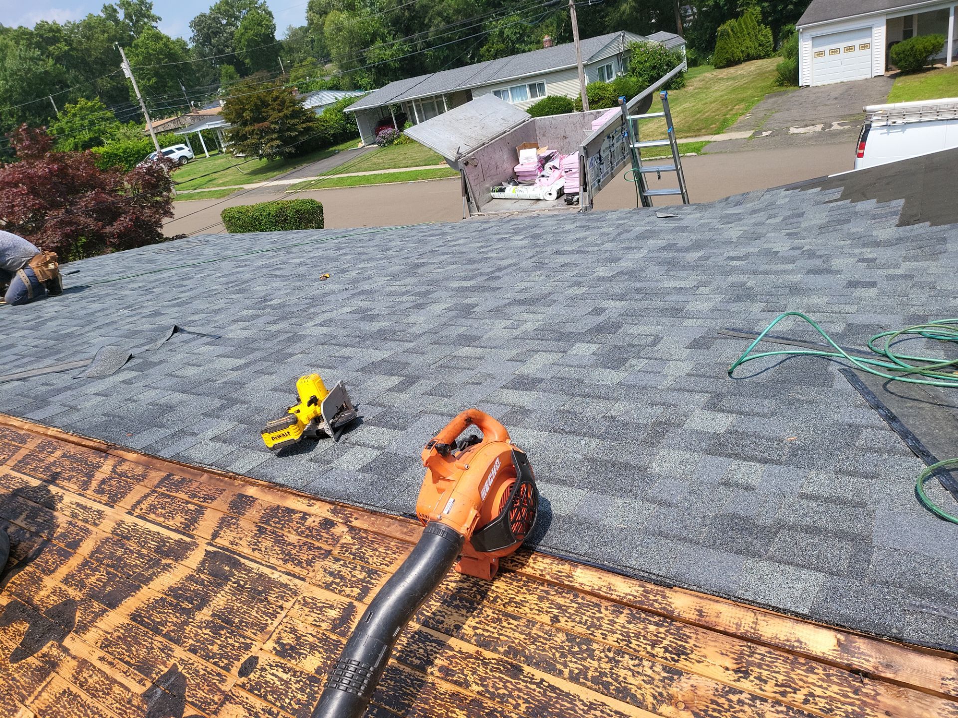 Residential Roofing Installation using Owens Corning TruDefinition Duration AR - Estate Gray by A Plus Exterior