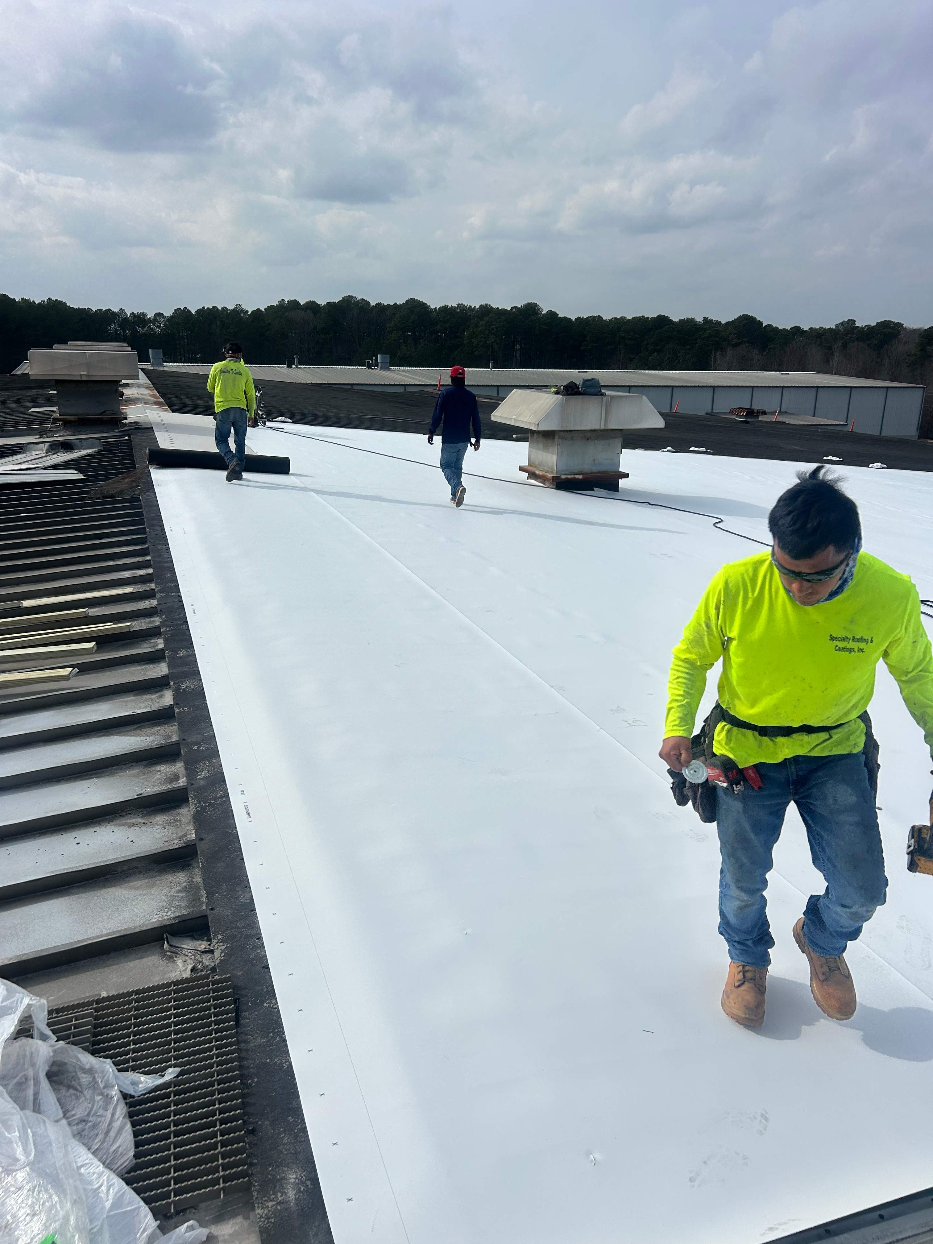 Project in Hampton, GA by Commercial Roofing Group