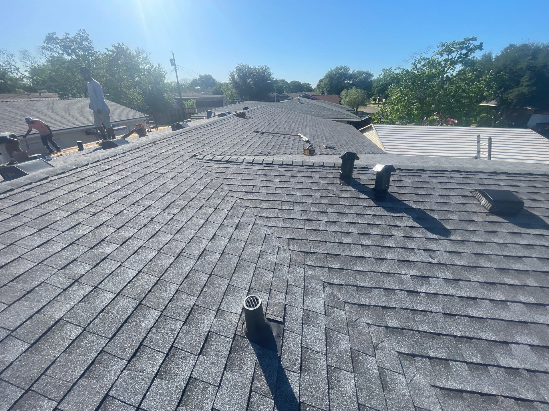 Residential Roofing Installation using GAF HDZ Pewter Grey by Lighthouse Roofing