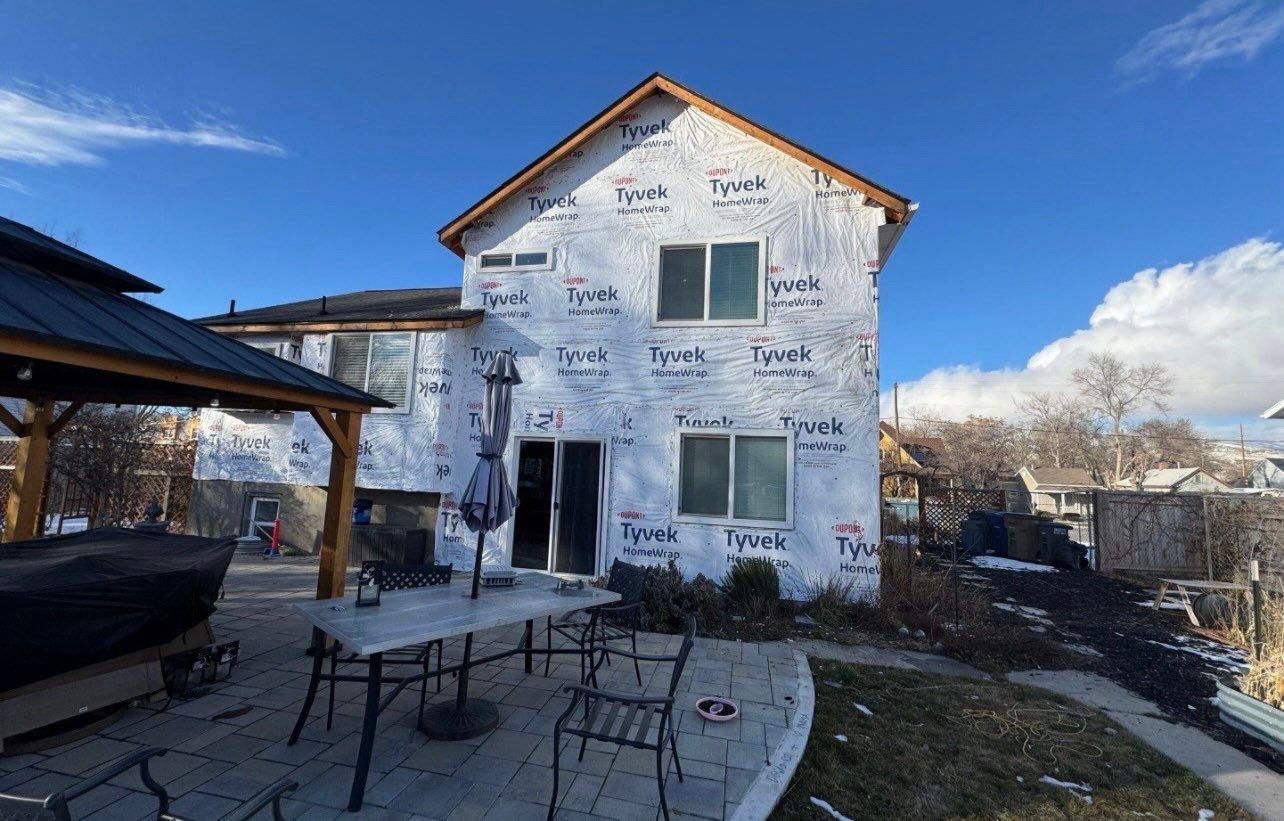 Salt Lake City | Premium Insulated Vinyl & Mixed Materials | Crisp White & Black by Ideal Siding Utah