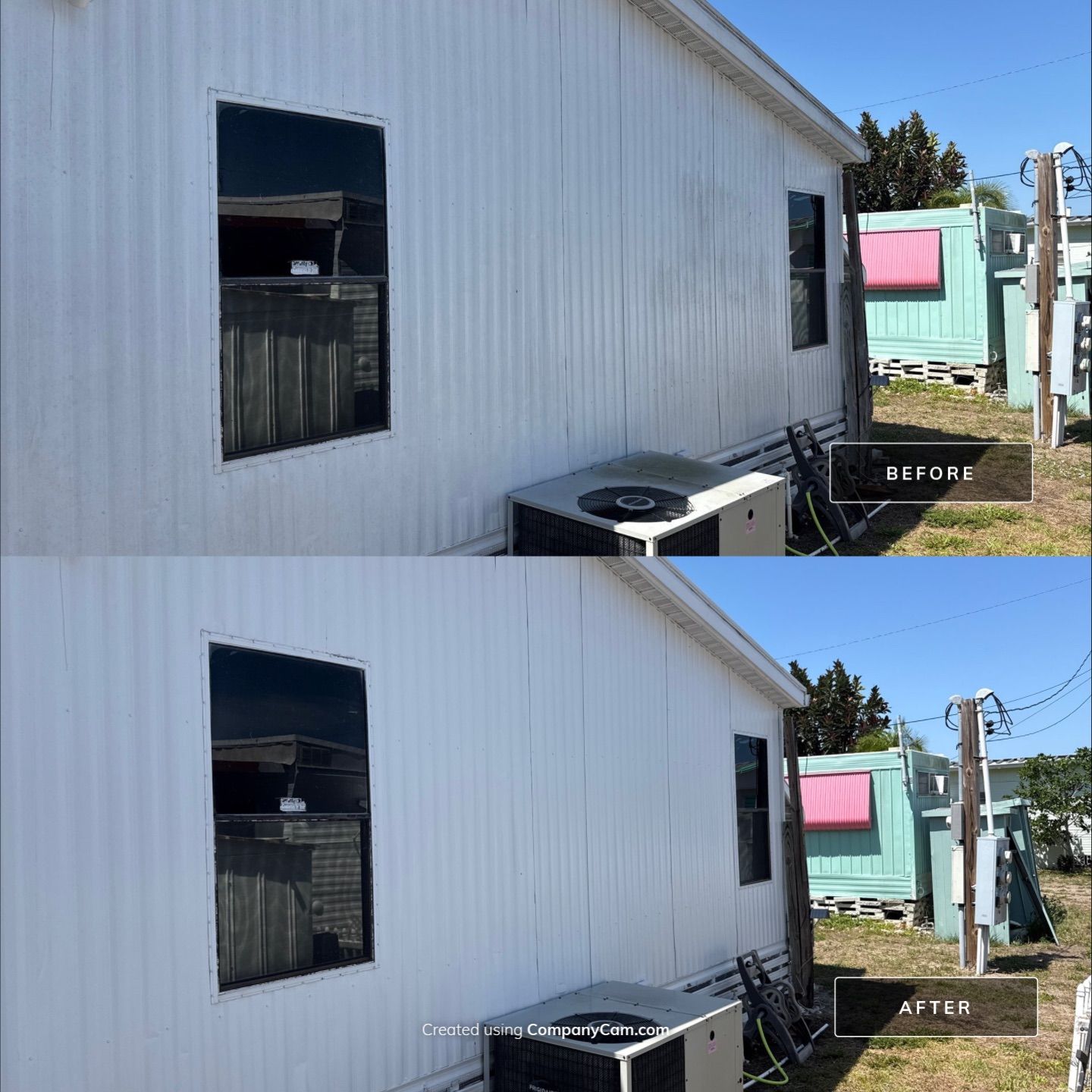 Mobile Home Soft Wash & TPO Roof Cleaning in Plaza Estates – Bradenton, FL by Sunshine AquaWash