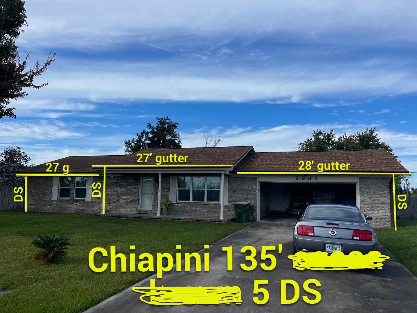 Almond Seamless Gutters  by Gutter Professors