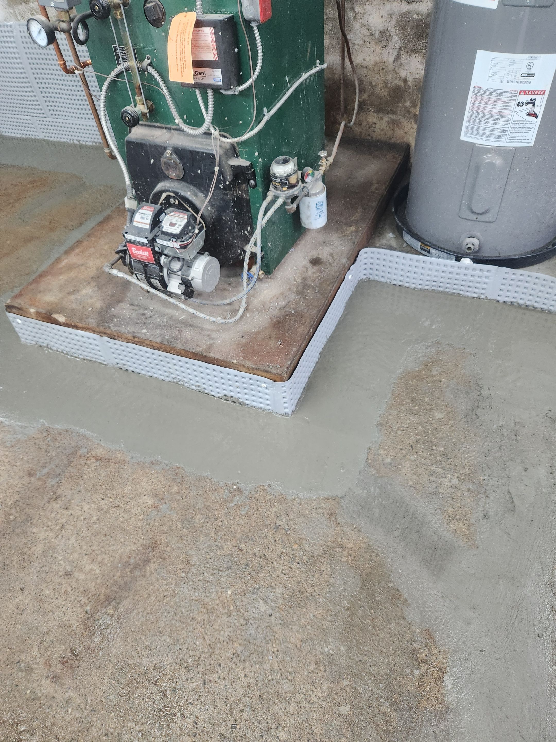 Interior French Drain Boonton NJ by Pure Service Pro, LLC 