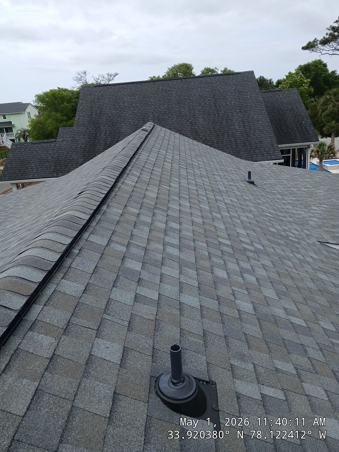 Fortified Roof Replacement in Oak Island by Roofing Contractors Wilmington using Landmark Pro Georgetown Gray by RGR Construction and Roofing, LLC