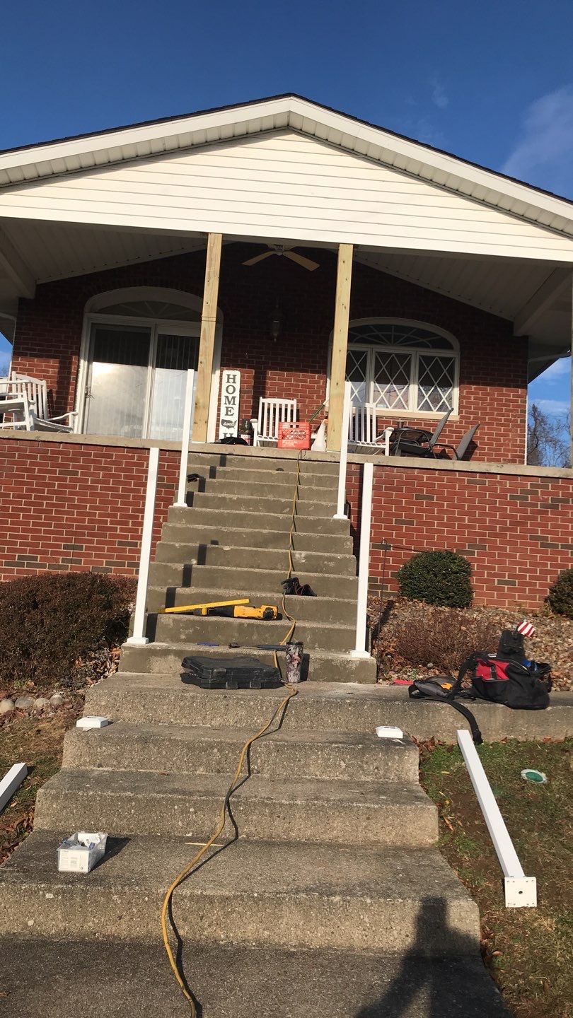 Porch Update using Westbury Aluminum Railing by Secure Construction Company Inc