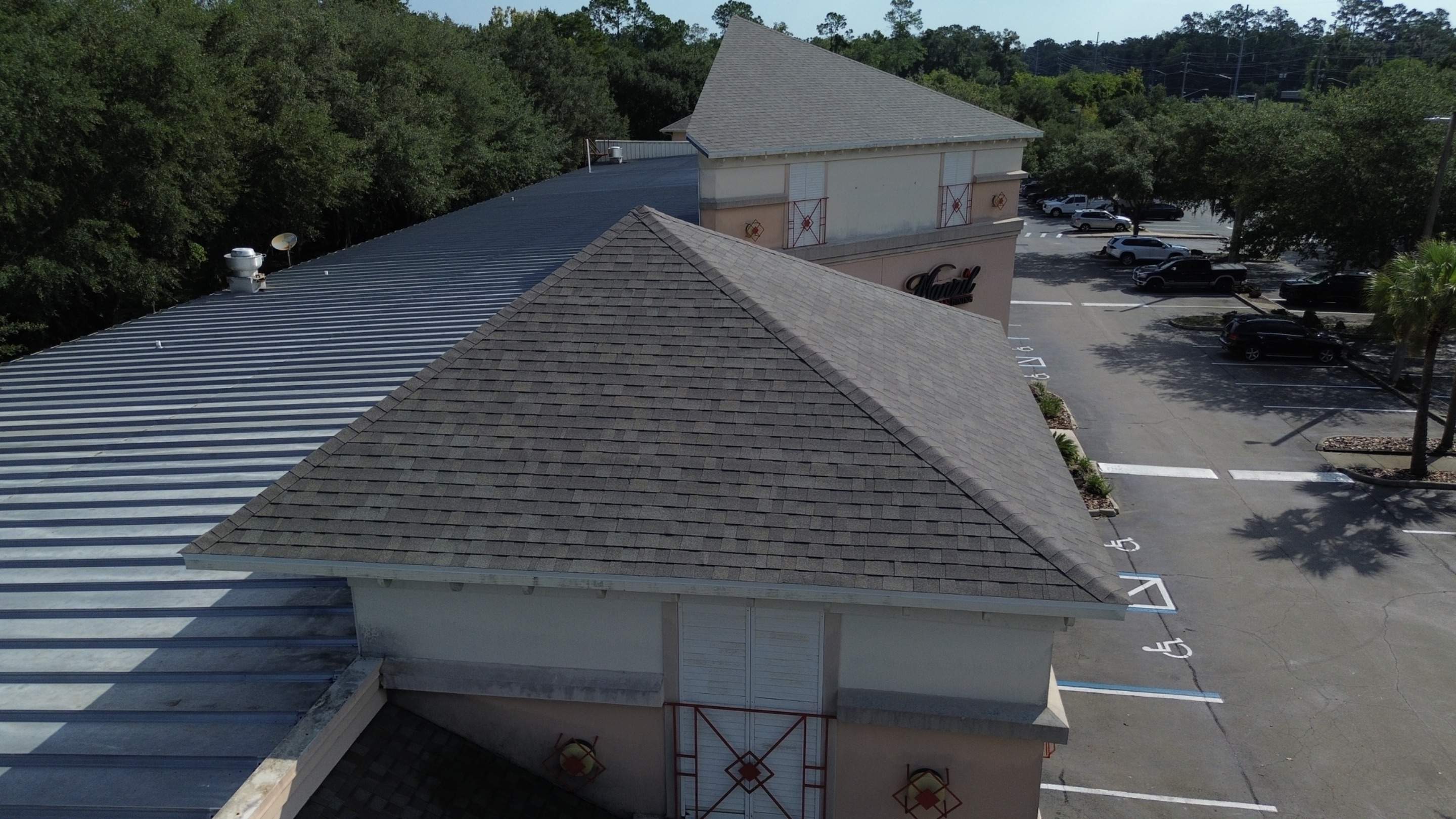 Reroofing a Commercial Building on Archer Road Gainesville, FL by Brehm Roofing