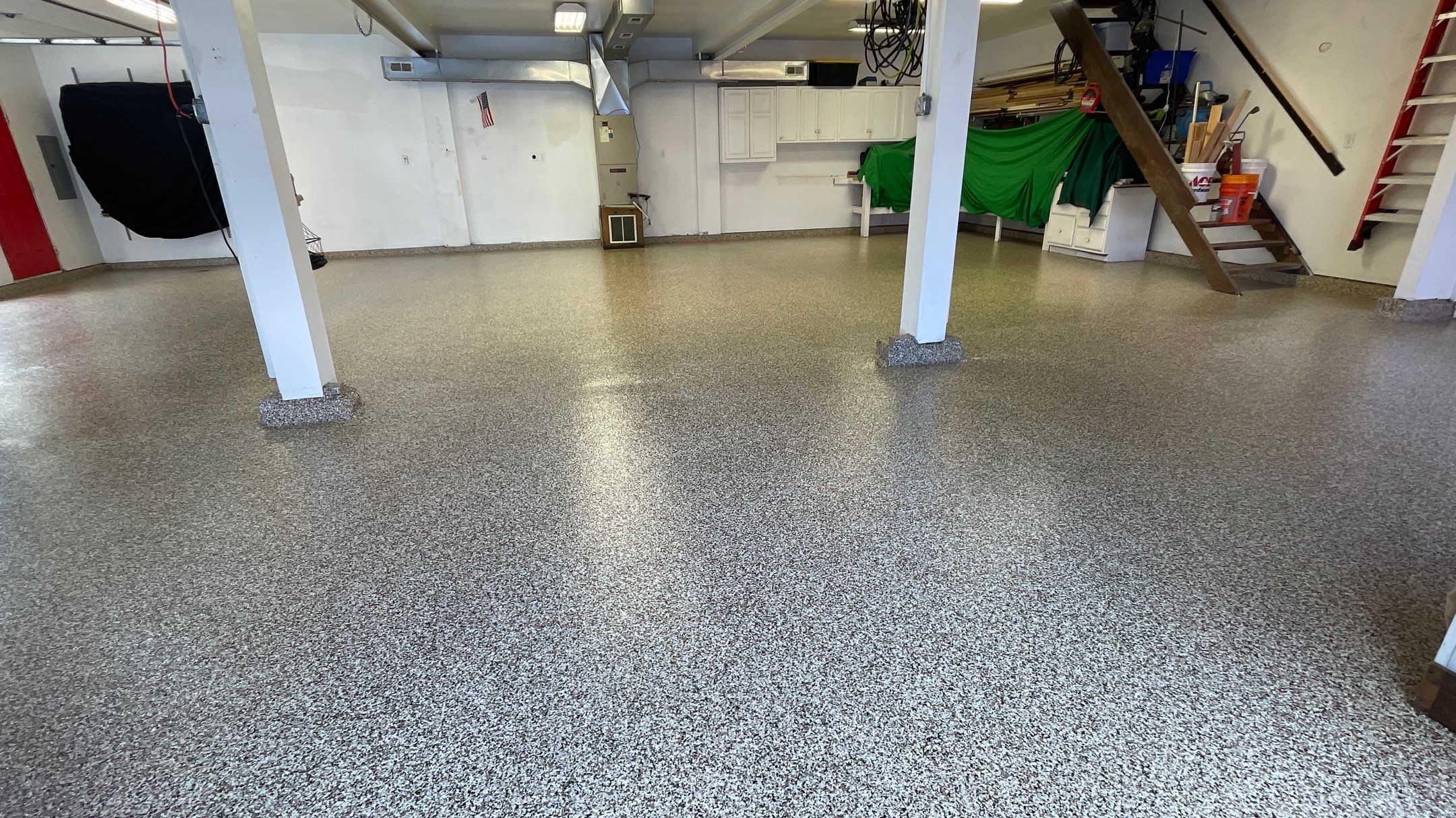 Curt E. gets a new garage floor!  by Banner Garage