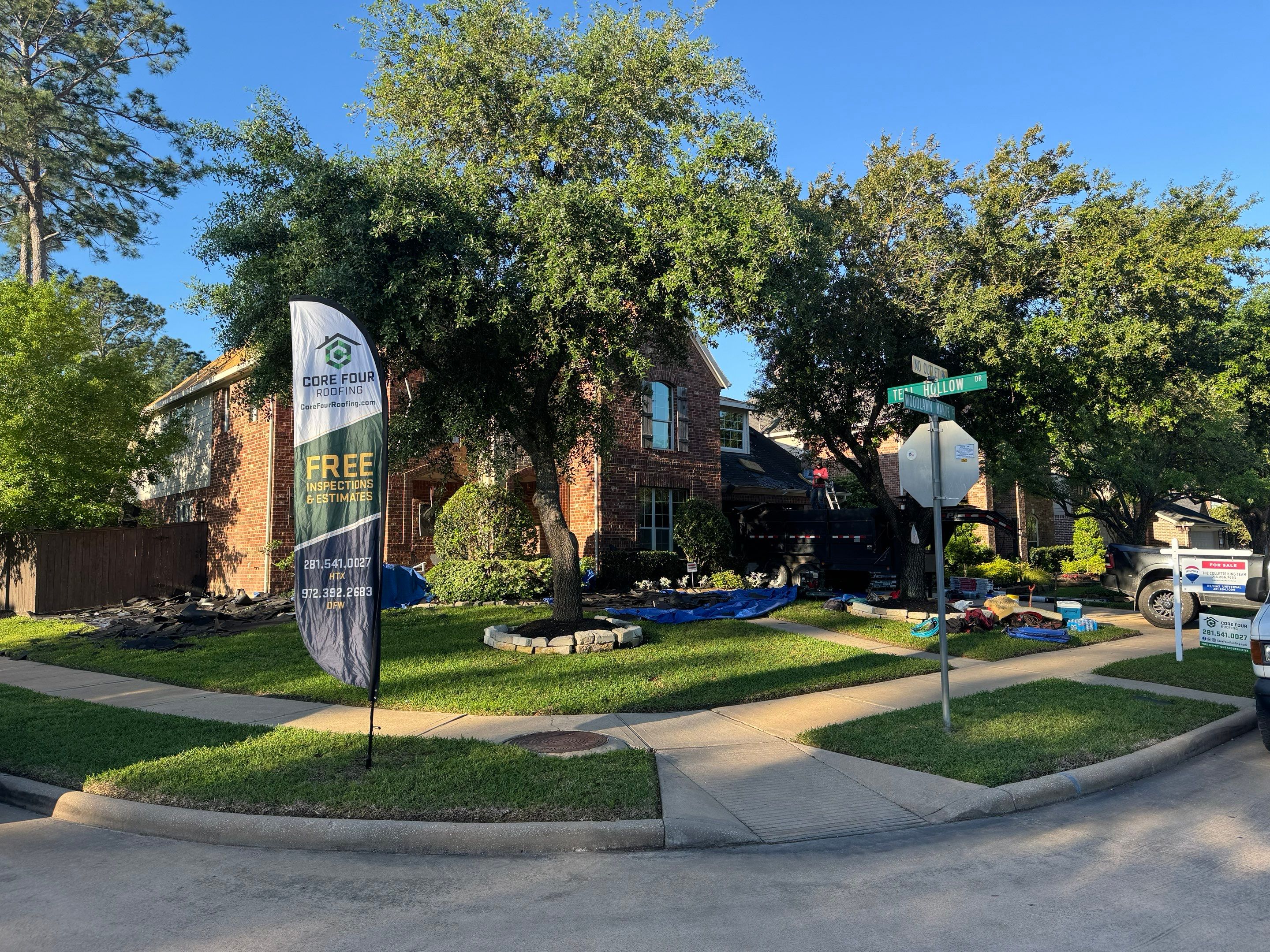Residential Roofing Installation using Architectural Shingles by Core Four Roofing