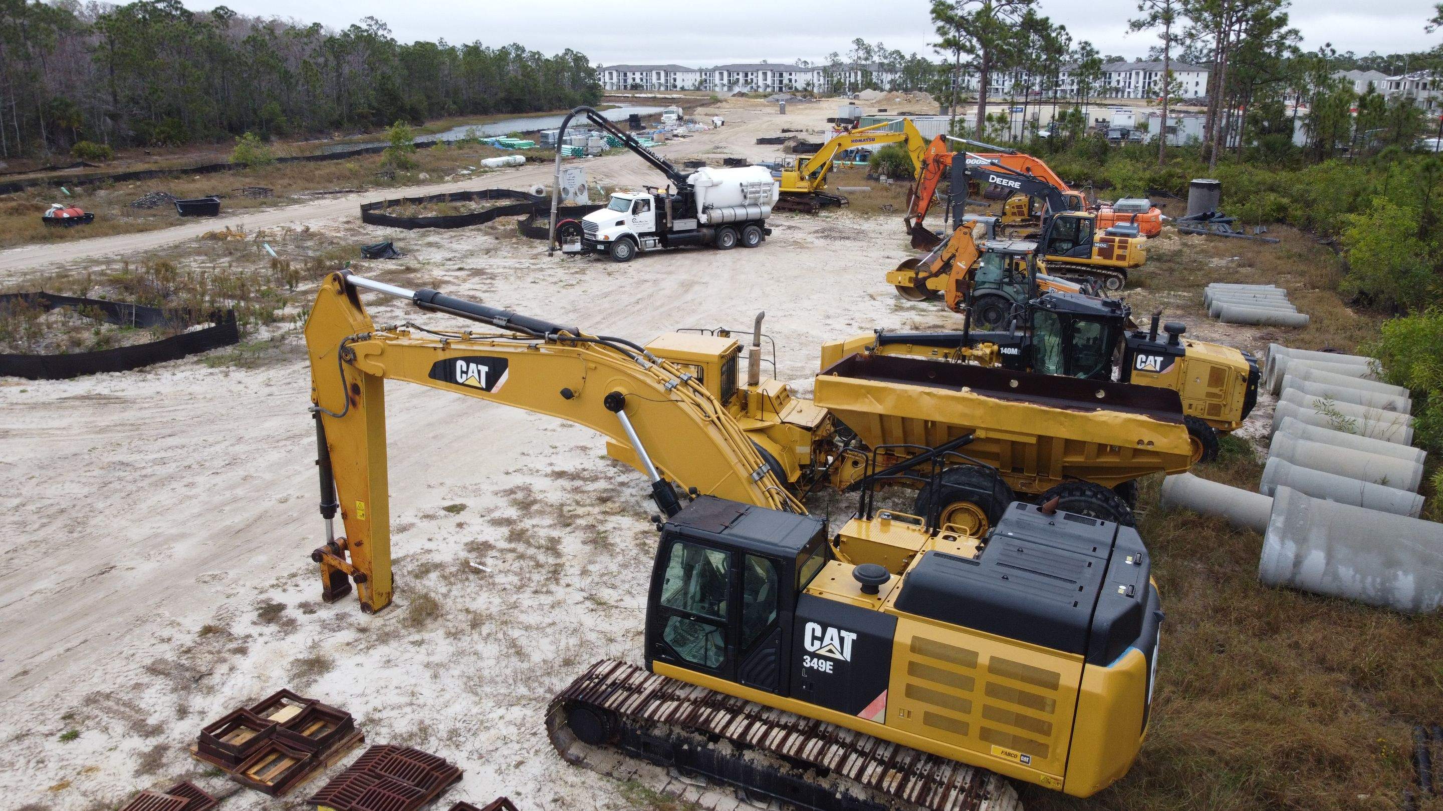 New Residential Construction Community Sewer System Cleaning by APS Power & Water
